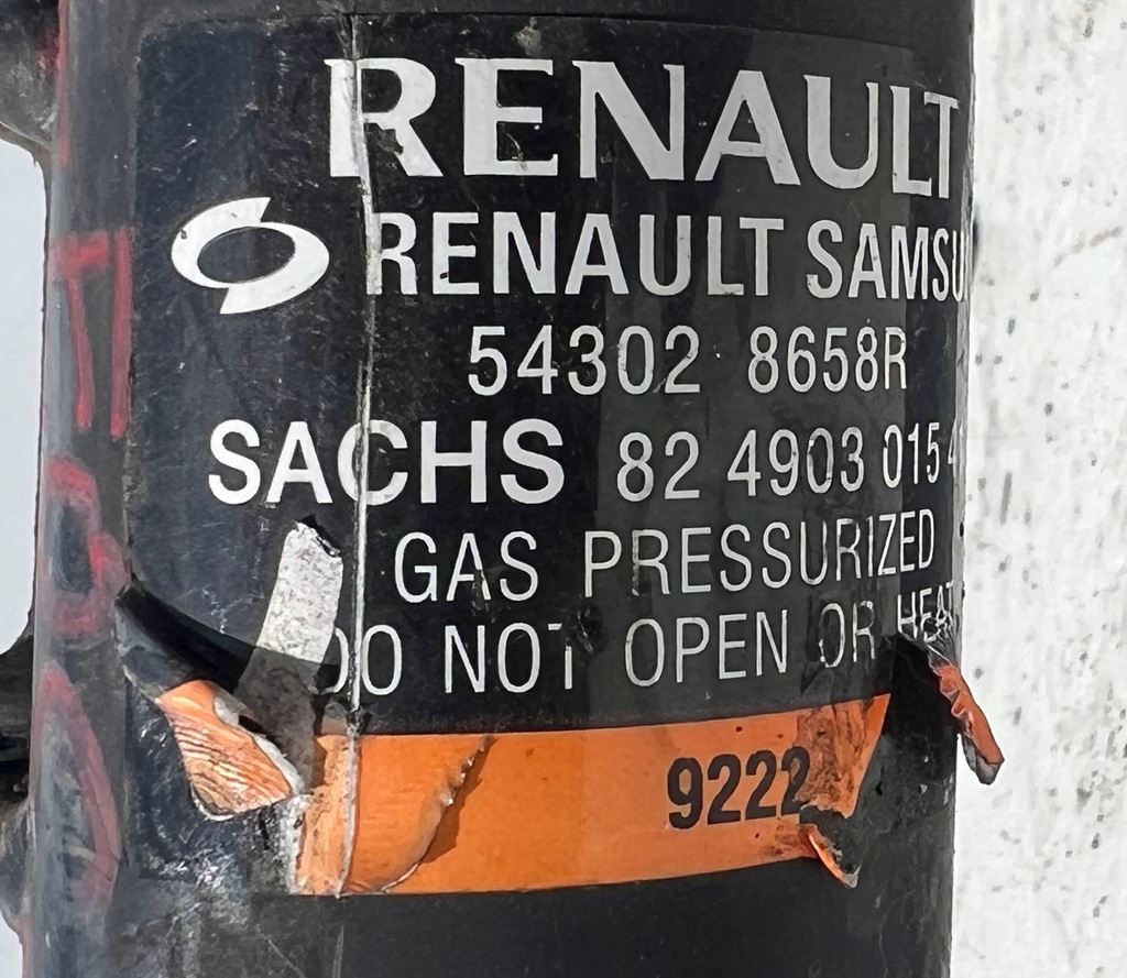 фото №3, Renault koleos ii 2.0 dci амортизаторна стійка поворотний кулак права перед 543028658r