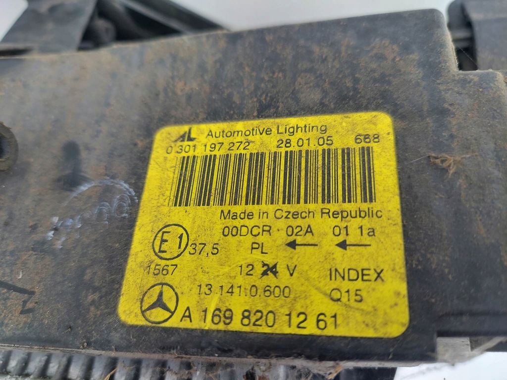 фото №9, Mercedes a klasa w169 лампа права перед bi ксенон