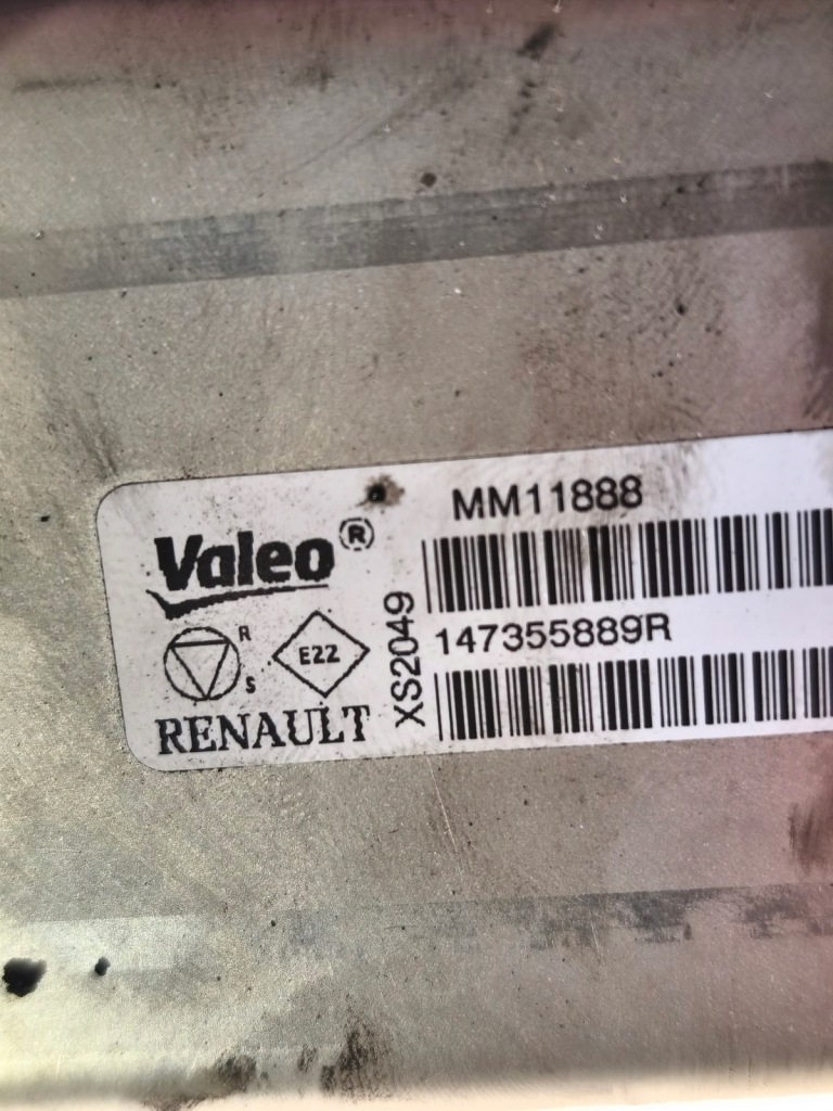 Renault master 2.3 dci радиатор выхлопных газов egr 147355889r Оригинал