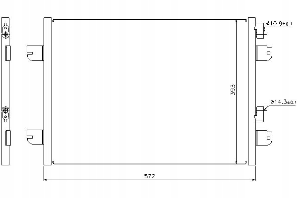 фото №1, Nissens конденсатор кондиционера dacia logan 1.5 dci