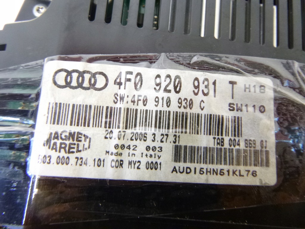 фото №8, Счетчик дисплей audi a6 c6 3,2 4f0 920 931t 2006r.