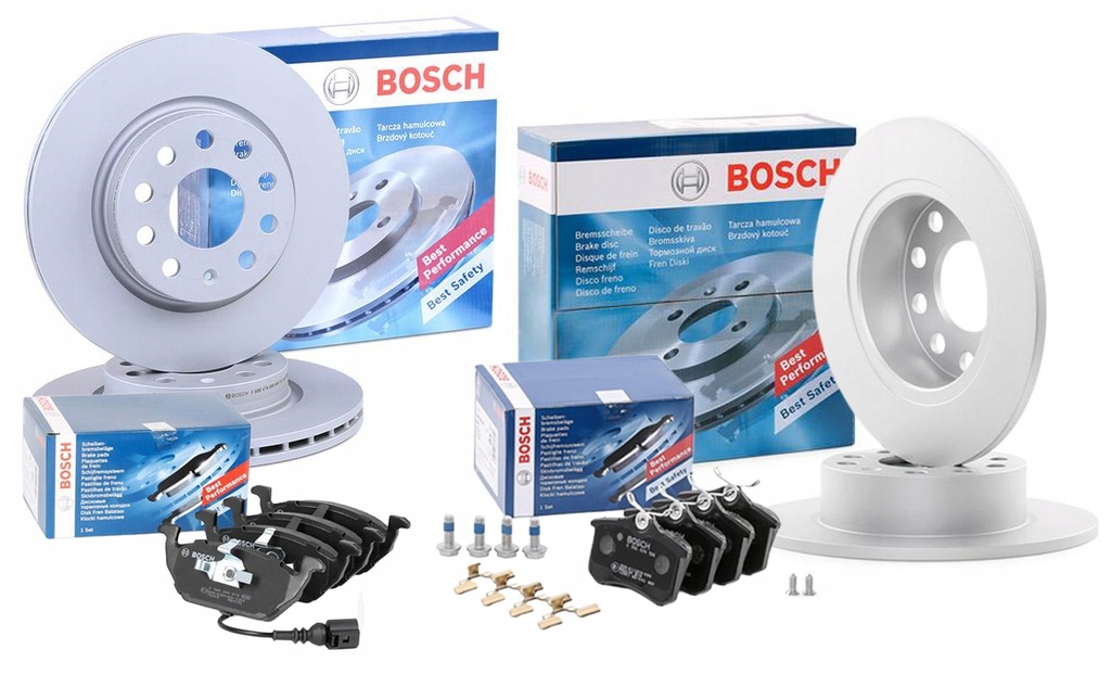 фото №1, Гальмівні диски гальмівні колодки перед задня vw golf v vi caddy bosch