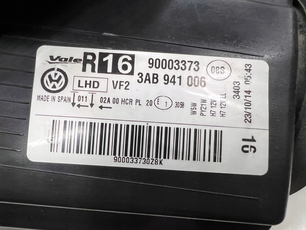 фото №5, Vw passat b7 лампа правый перед 3ab941006