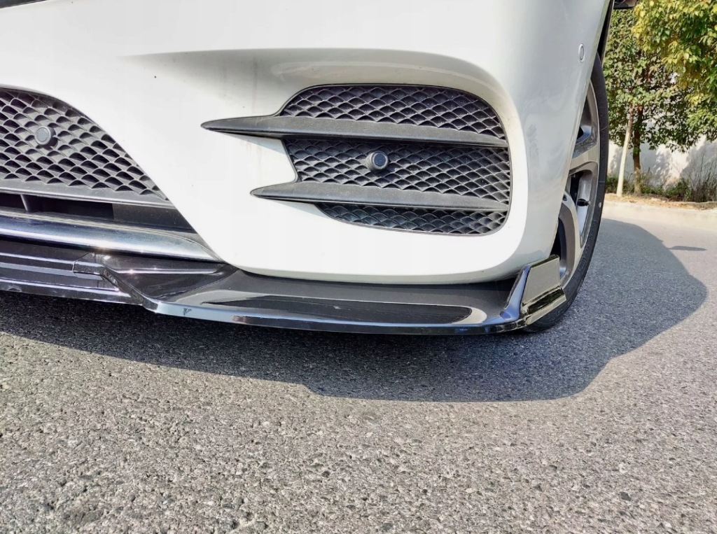 фото №4, Спліттер накладка бампера mercedes w213 2021+ lift amg набір gloss black