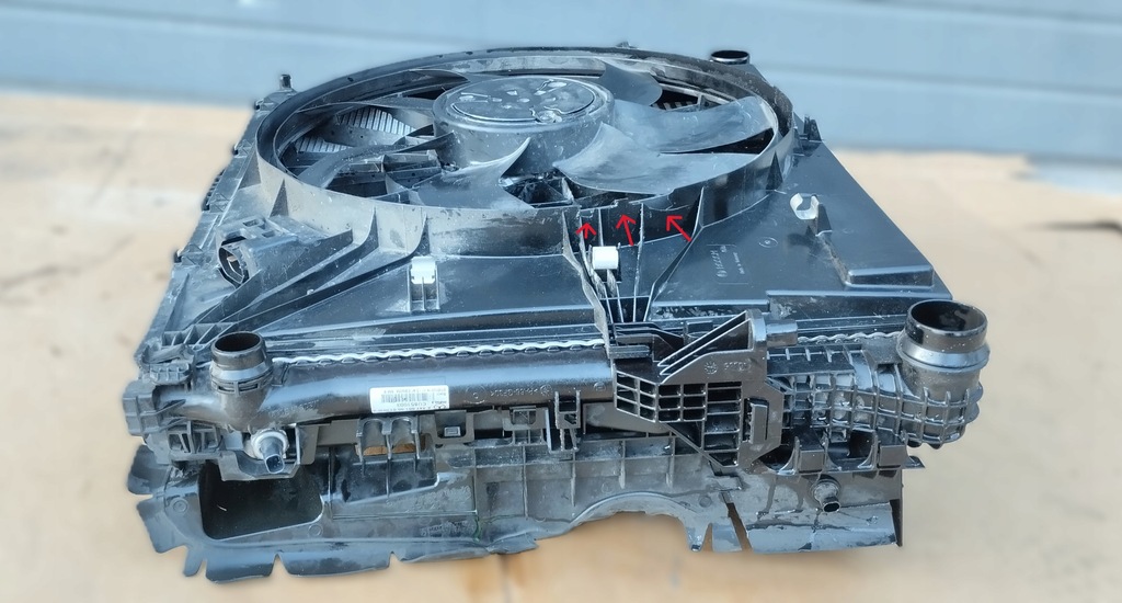 фото №7, Радіатор комплект радіатор mercedes vito w447 2.2 cdi автоматична коробка передач вентилятор