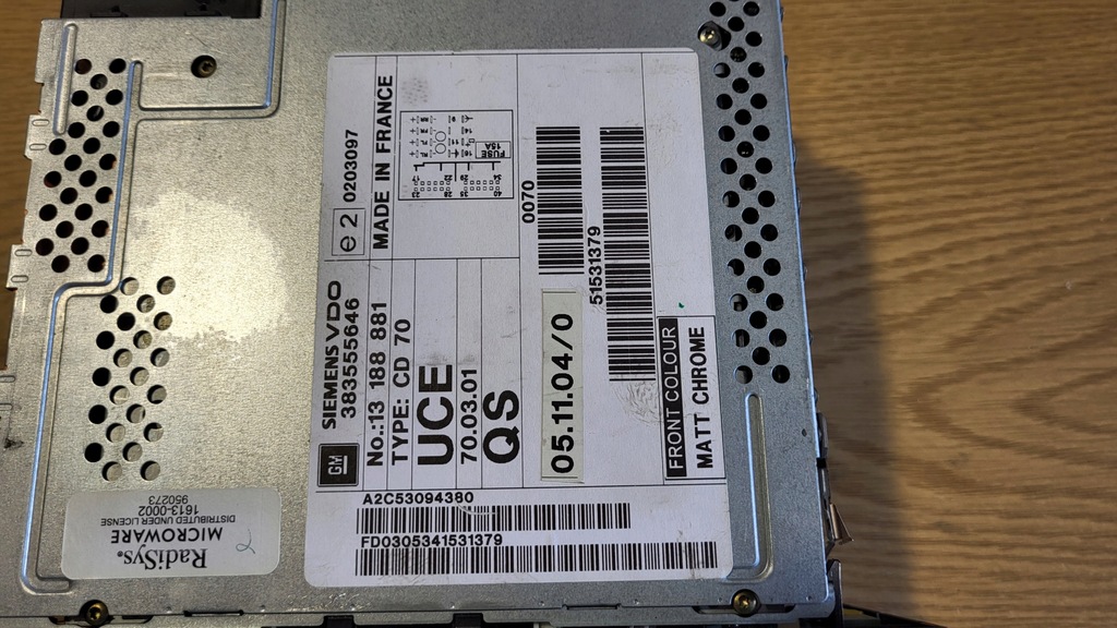 фото №4, Opel meriva a радио cd 70 navi дисплей рамка 13188881