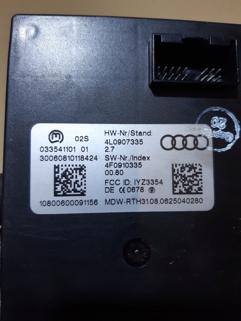 фото №5, Audi q7 4l модуль блок керування kessy 4l0907335 4f0910335