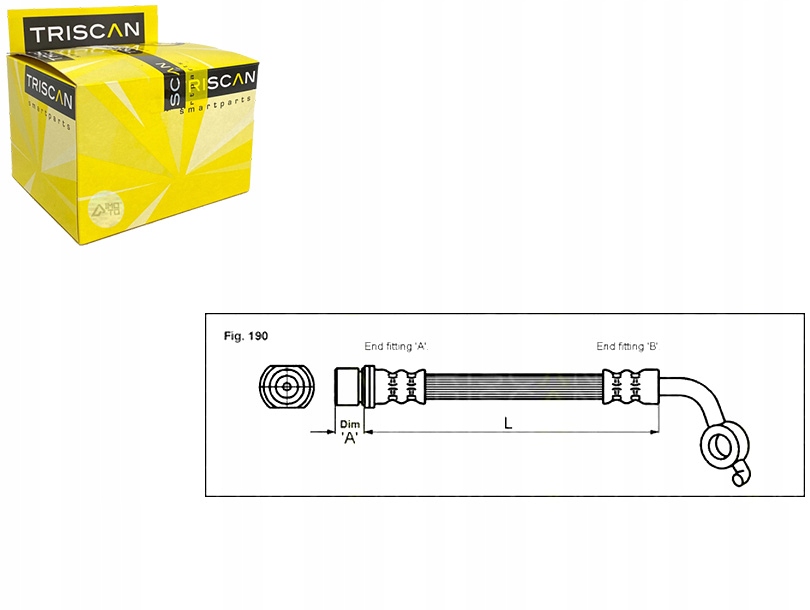 фото №1, Triscan 8150 13137 шланг гальмівний гнучкий