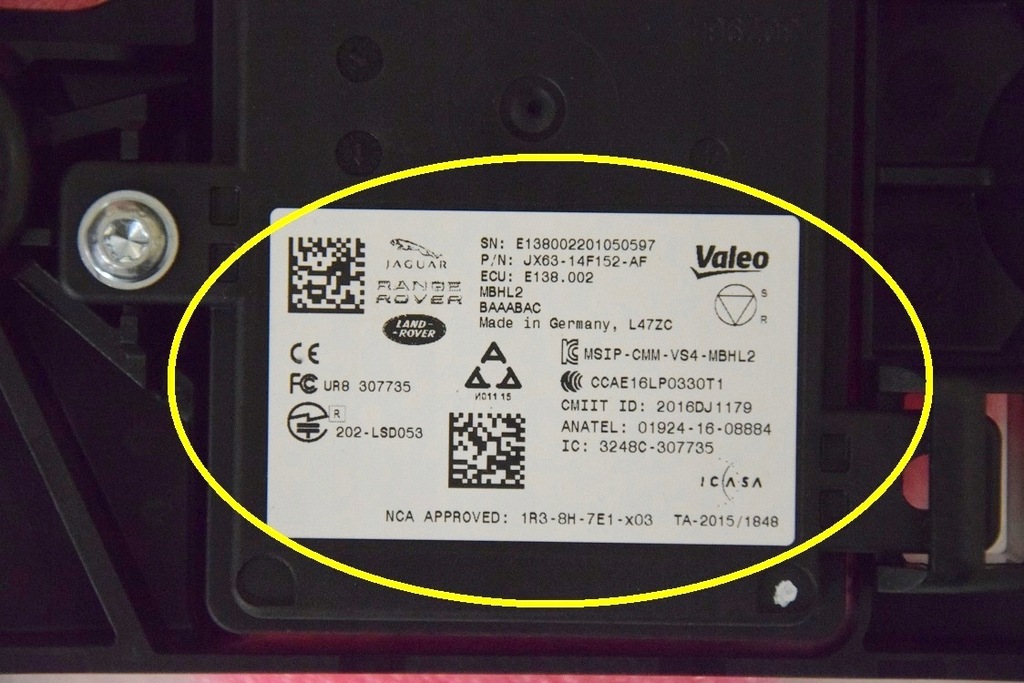 фото №9, Range rover velar радар модуль jx63-14f152-af левый
