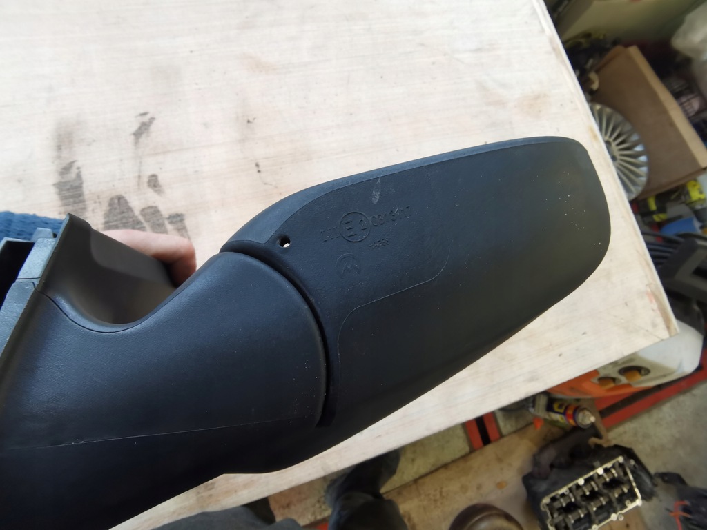 фото №12, Peugeot 108 - зеркало правое механический чёрные