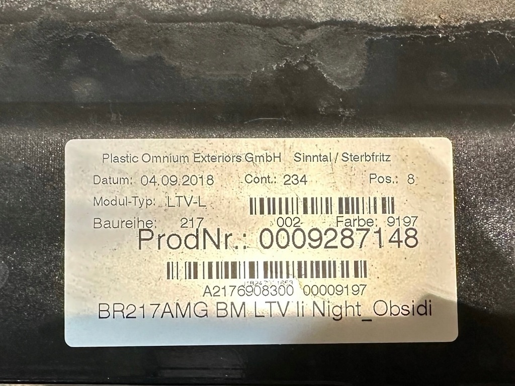 фото №7, Mercedes benz s s63 s65 w217 молдинг порог lh a2176980800