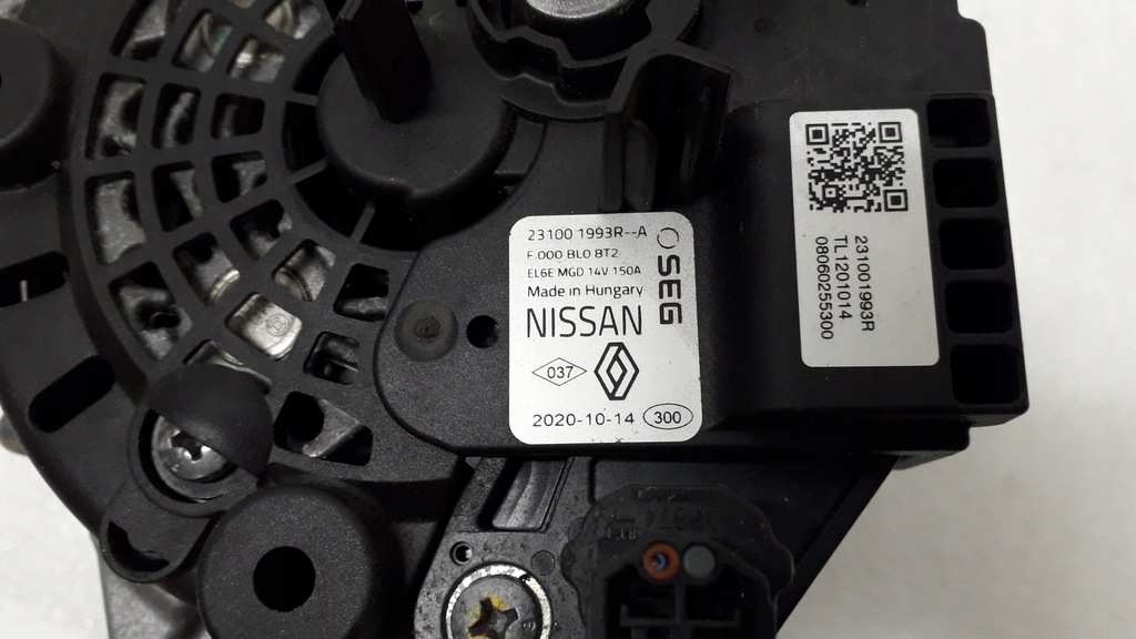 фото №12, Renault clio v 5 1.0 генератор 150a 231001993r