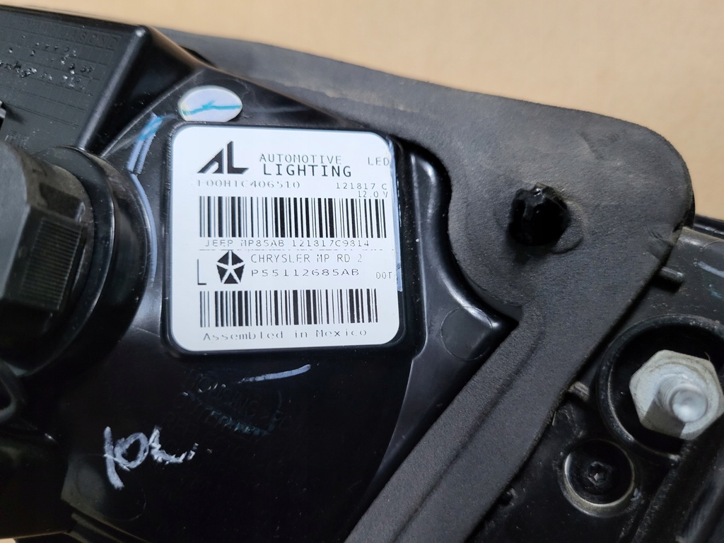 фото №7, Jeep compass ii 2 17-20r лампа задня задня ліва w кришка led