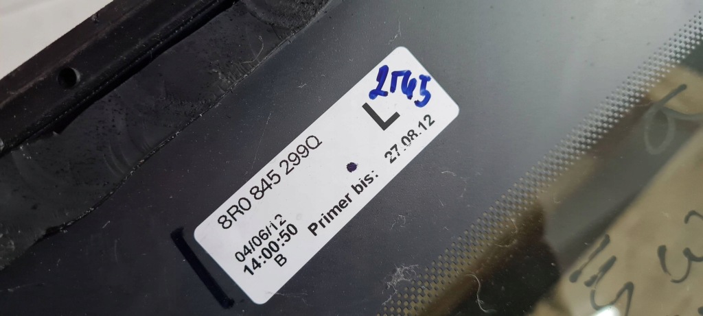 фото №12, Q5 8r скло кузовна ліва лівий задня as3 12r 8r0845299q