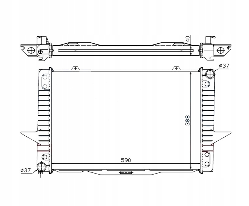 Купить Радиатор воды volvo 850 91-97 2.4 b