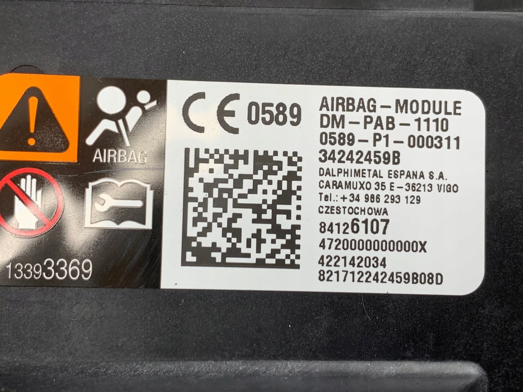 фото №3, Opel insignia b подушка пассажира 84126107