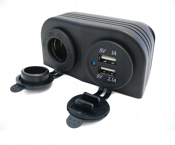 фото №7, Зарядний пристрій usb 5v 3,1a роз'єм hermetyczne 12v 24v