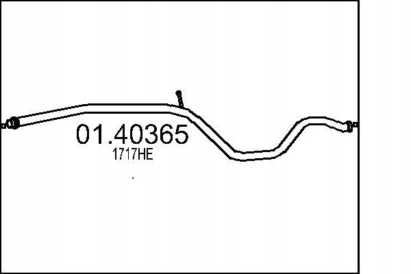 фото №2, Труба выхлопная 01.40365 mts передняя