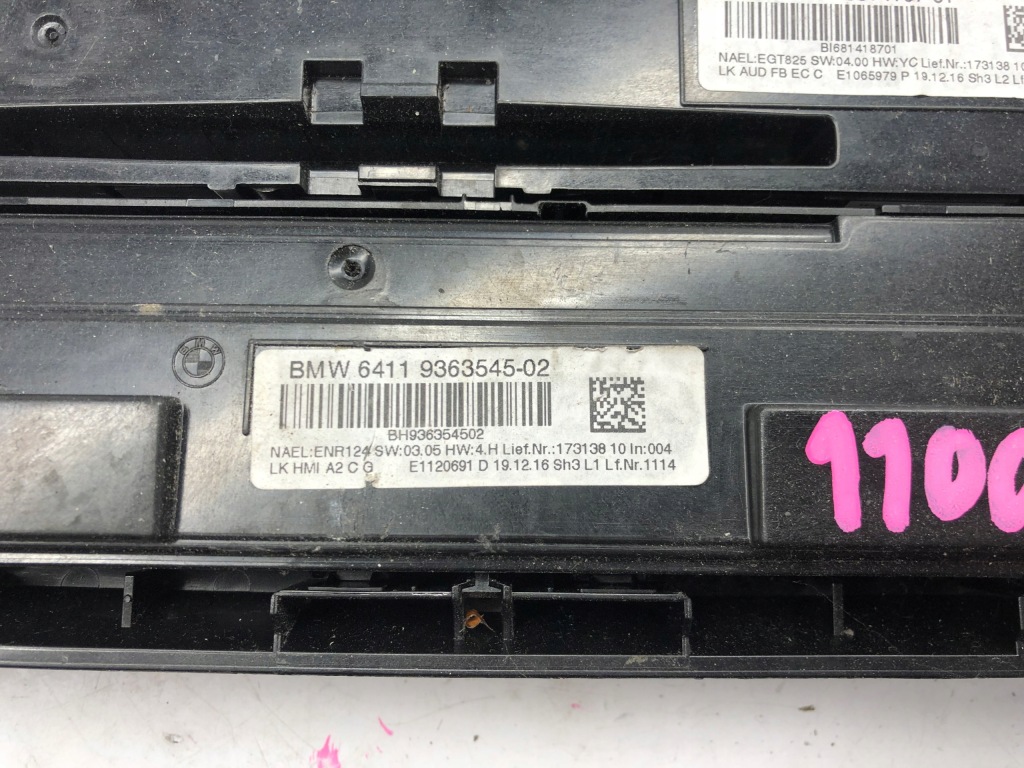 фото №3, Bmw 1 f20 f21 3 f30 f34 панель кондиционер радио 9363545