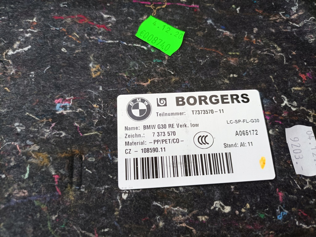 фото №4, Bmw 5 g30 обшивка обивка багажника правая