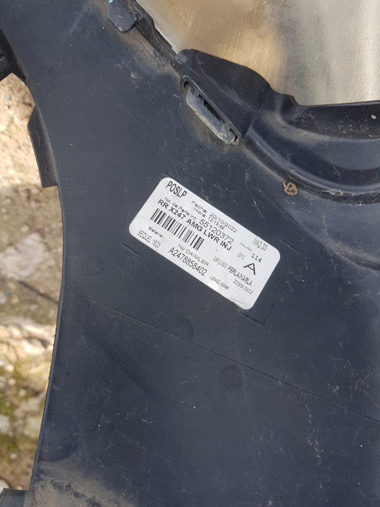 фото №8, Mercedes glb amg w247 спойлер дифузор бампер задня заднього 2018r