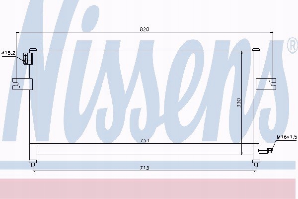 фото №1, Радиатор кондиционера nissan