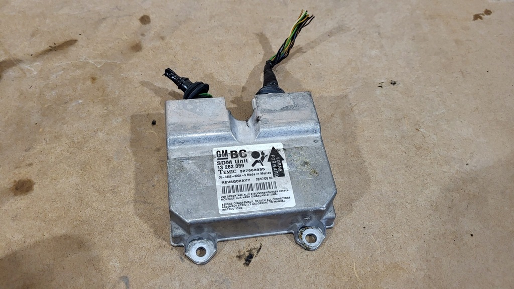 фото №6, Модуль датчик подушок aibag opel corsa d 13262359