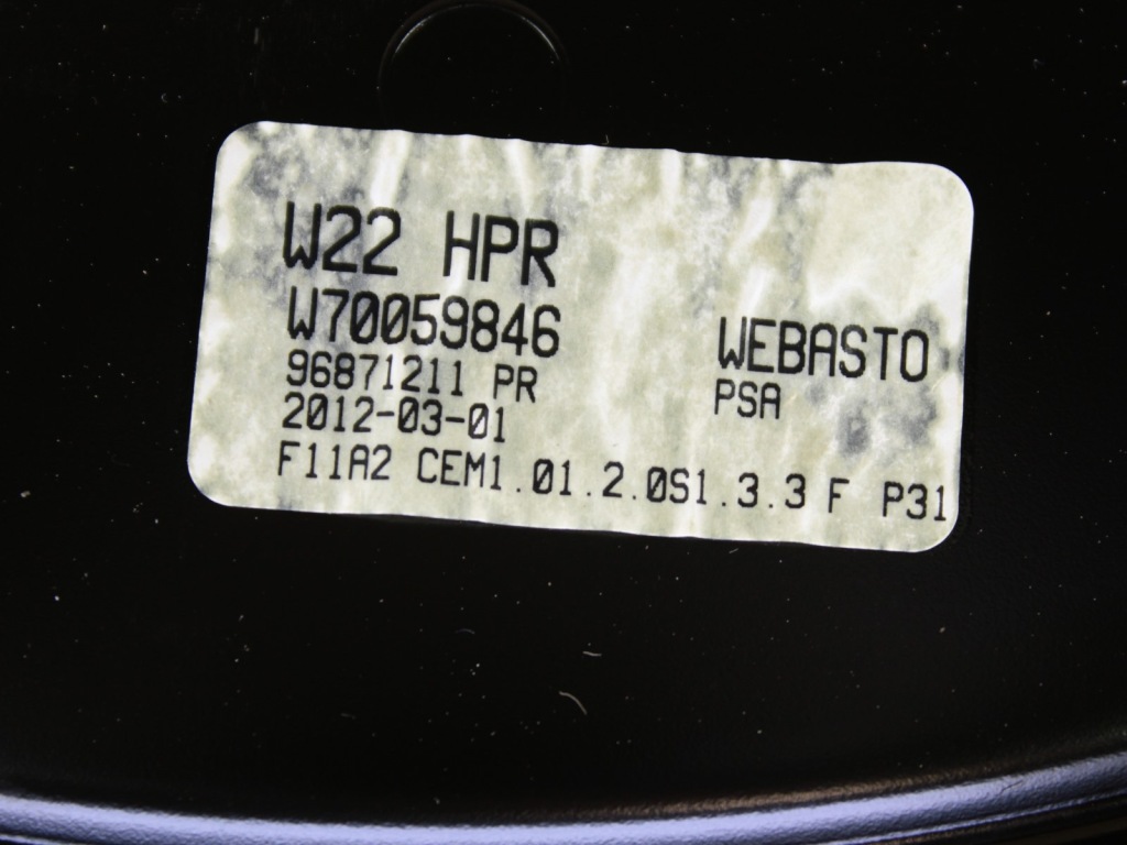 фото №12, Каркас шторка жалюзи люк панорама peugeot 508 i sw eu org