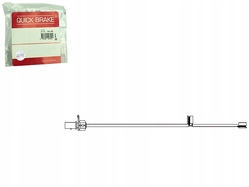 фото №1, Датчик износа тормозных колодок тормозных перед audi a4 b7 a4 b8 a5 r8 r8