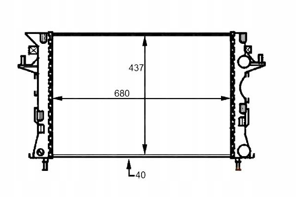 фото №1, Nrf радиатор двигателя renault espace iv vel satis