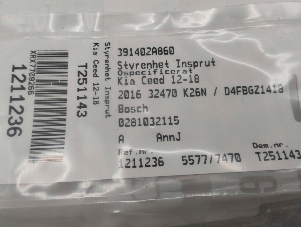 фото №4, Kia ceed блок управления / модуль ecu бортовой компьютер 391402a860