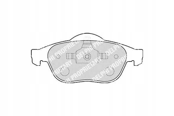 фото №1, Delphi lp1708 набор тормозных колодок тормозных, тормоза дисковые