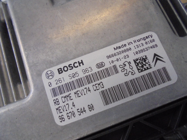 фото №4, Бортовой компьютер двигателя citroen c3 ii 1.6 бензин 2010 r