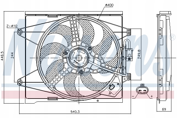 фото №13, Nissens 85744 вентилятор, охолодження двигуна