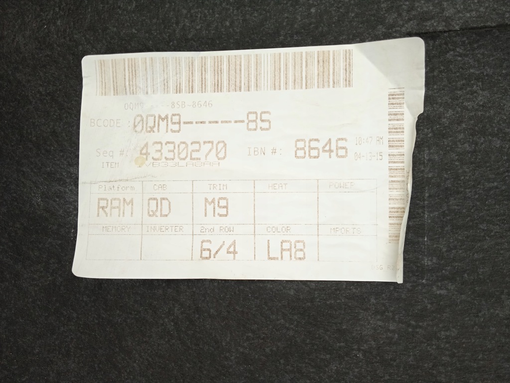 фото №16, Dodge ram 09 сиденья заднее сиденье комплект usa