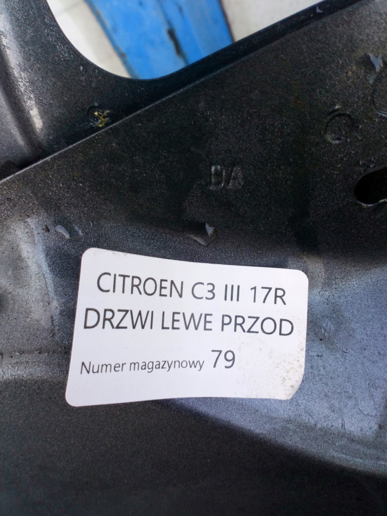 фото №7, Citroen c3 iii 17 rok дверь левый перед ktpd