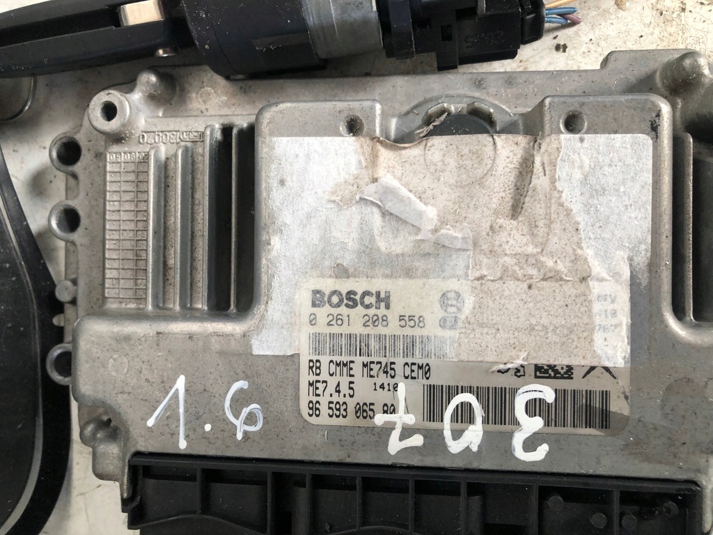 фото №5, Блок управления набор стартовый peugeot 307 lift 1.6 0261208558