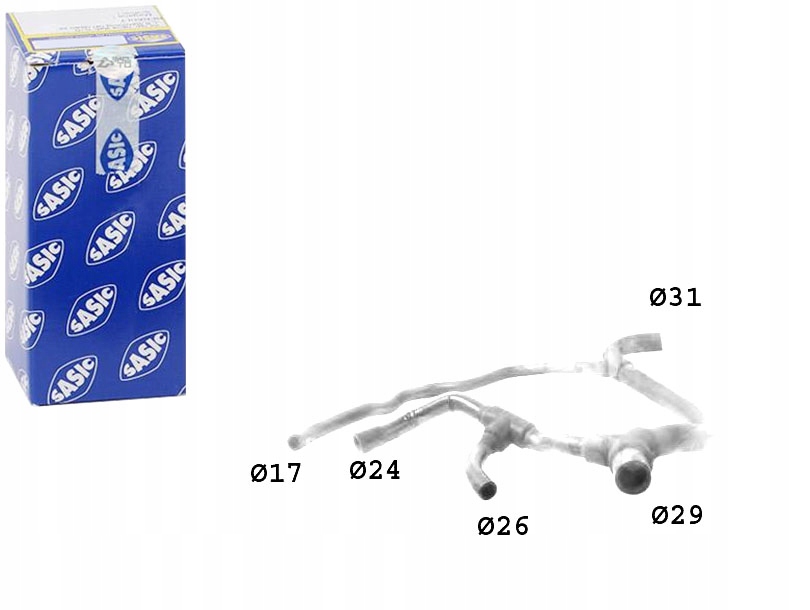 фото №1, Sasic шланг радиатора renault clio ii kangoo i d