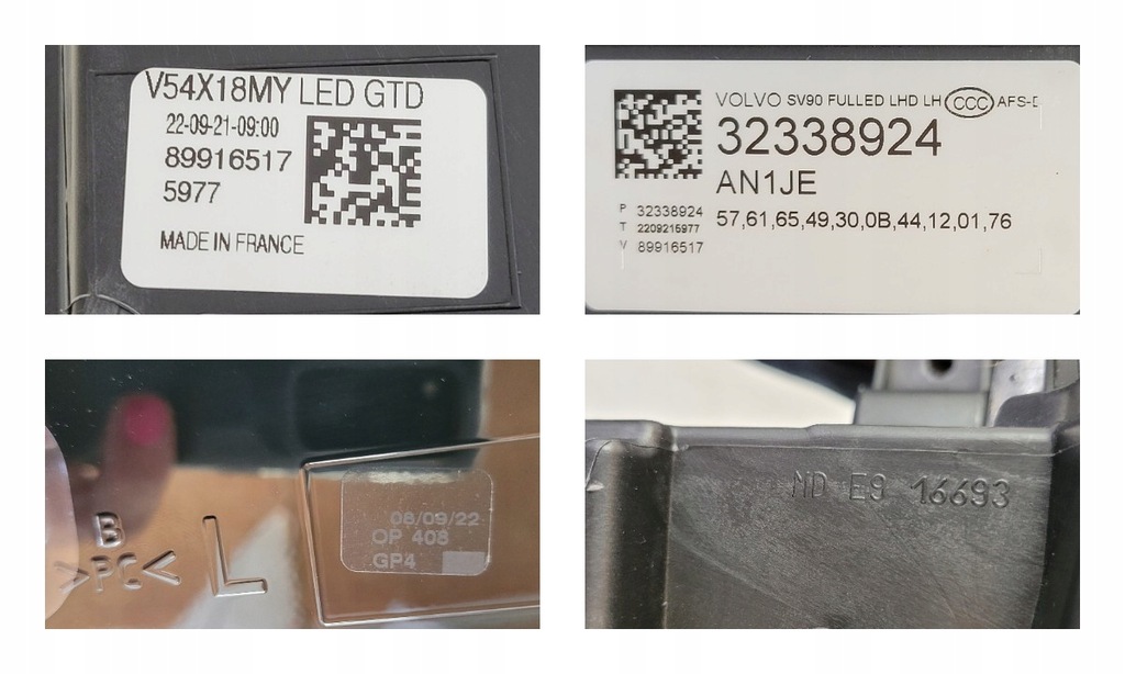 фото №11, Лампа левая full led active beam volvo v90 s90