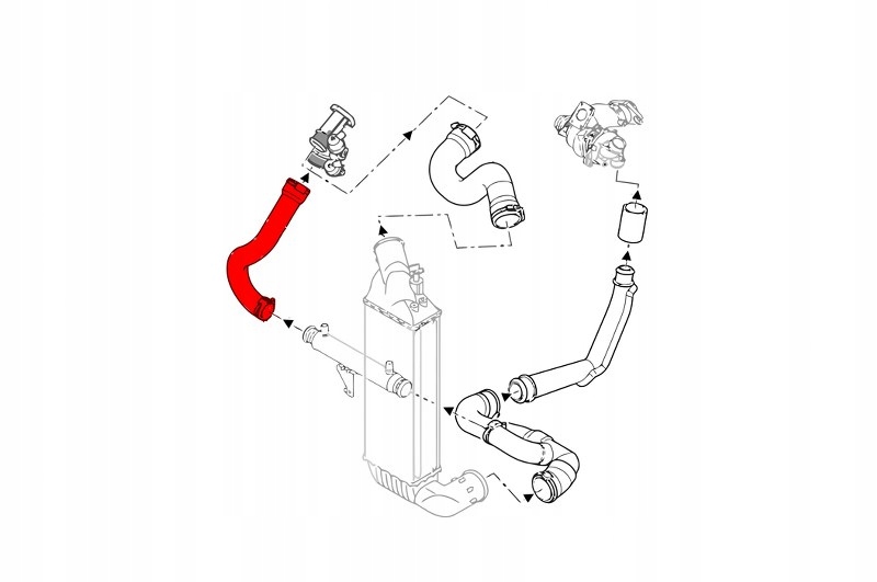 фото №12, Шланг турбины skv 43skv210 0382x4 fiat ulysse lancia phedra 2.2 jtd