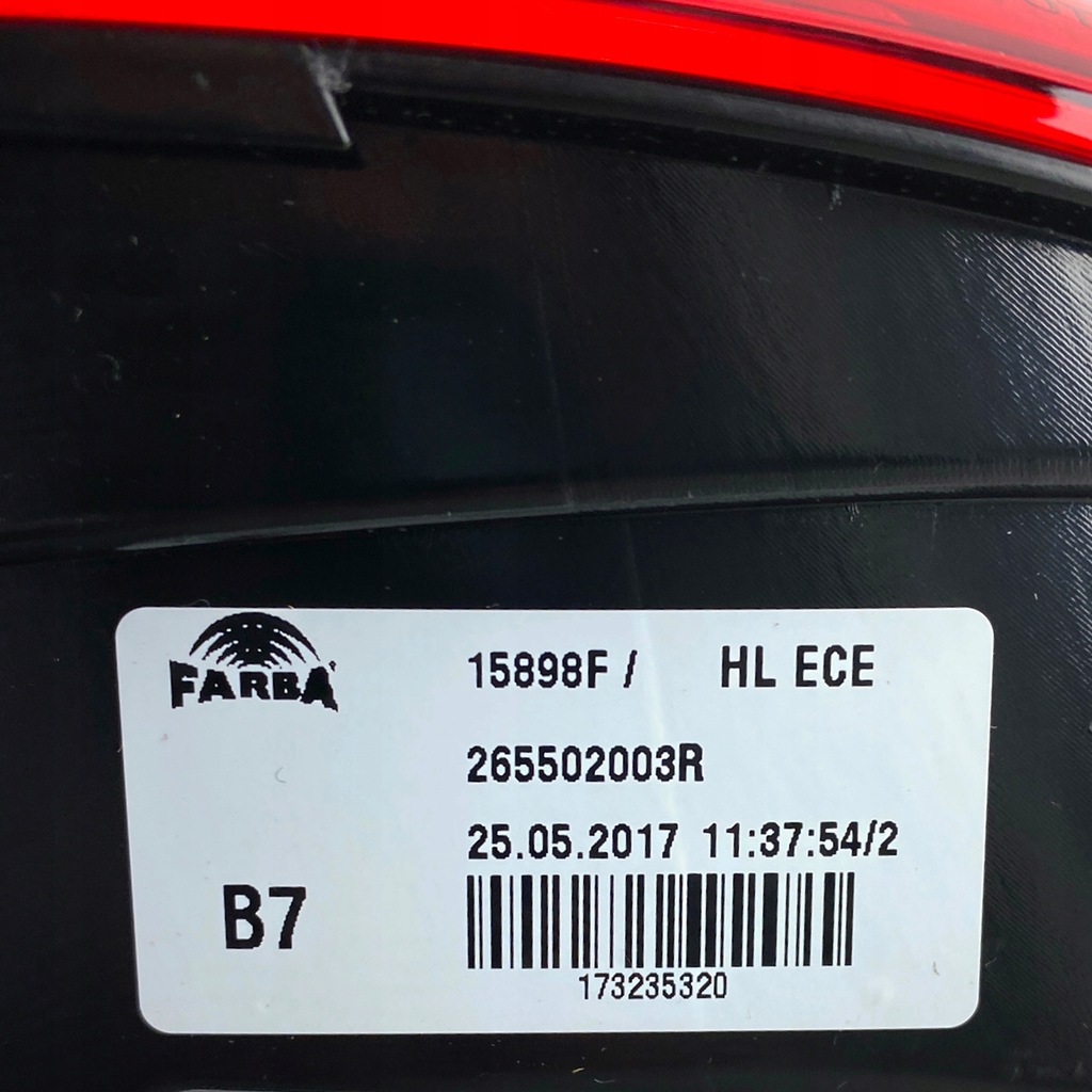 фото №16, Nowa оригинальный номер лампа правый задняя smart a453 forfour led