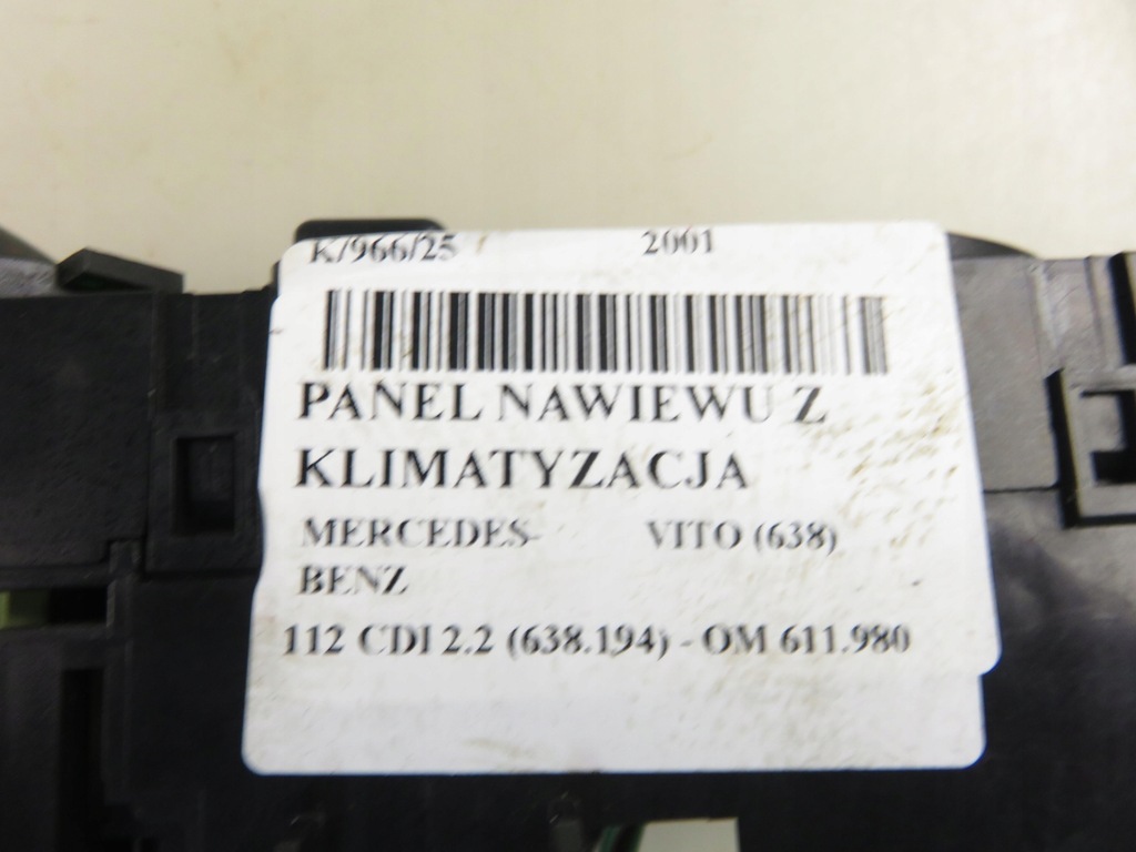 фото №11, Панель обдув mercedes-benz vito 638 0004463628kz