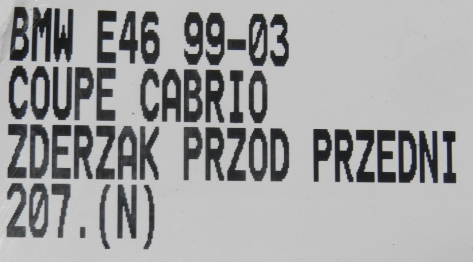 фото №13, 207.zderzak перед передній bmw e46 coupe