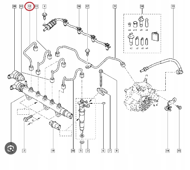 фото №6, Дроти пального renault laguna espace scenic 2.0 dci оригінал