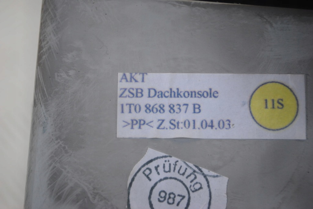 фото №6, Бардачок стельовий 1t0868837b vw touran i