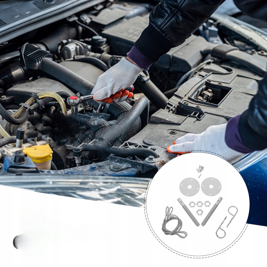 фото №14, 1 набір швидкого zatrzaskowania фаркопа капот швидкий засувка бампера зачіп капот автомобіля кронштейн бампера