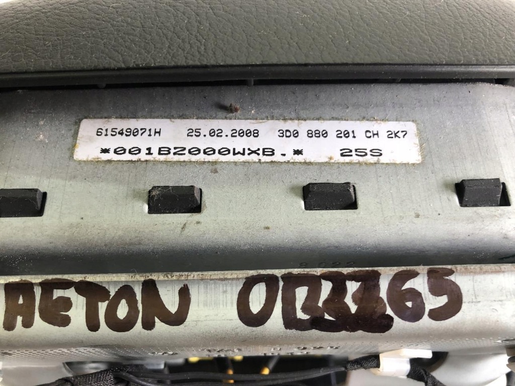 фото №11, Подушка безопасности водителя мультифункция 3d0880201ch vw phaeton