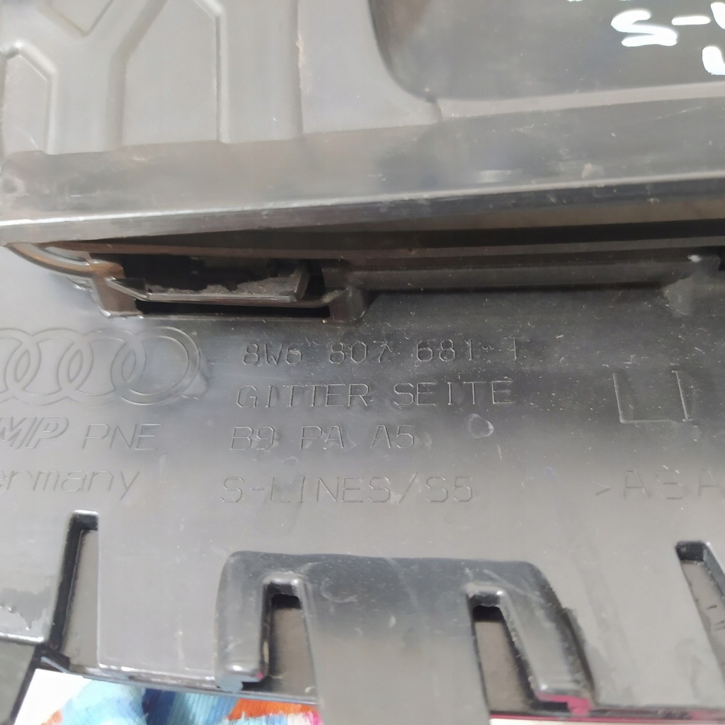 Купити Audi a5 рестайлінг  8w6 s-line решітка бампера заглушка ліва перед 8w6807681t