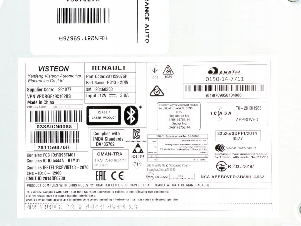 фото №16, Радио trafic iii vivaro b talento nv300 usb bluetooth