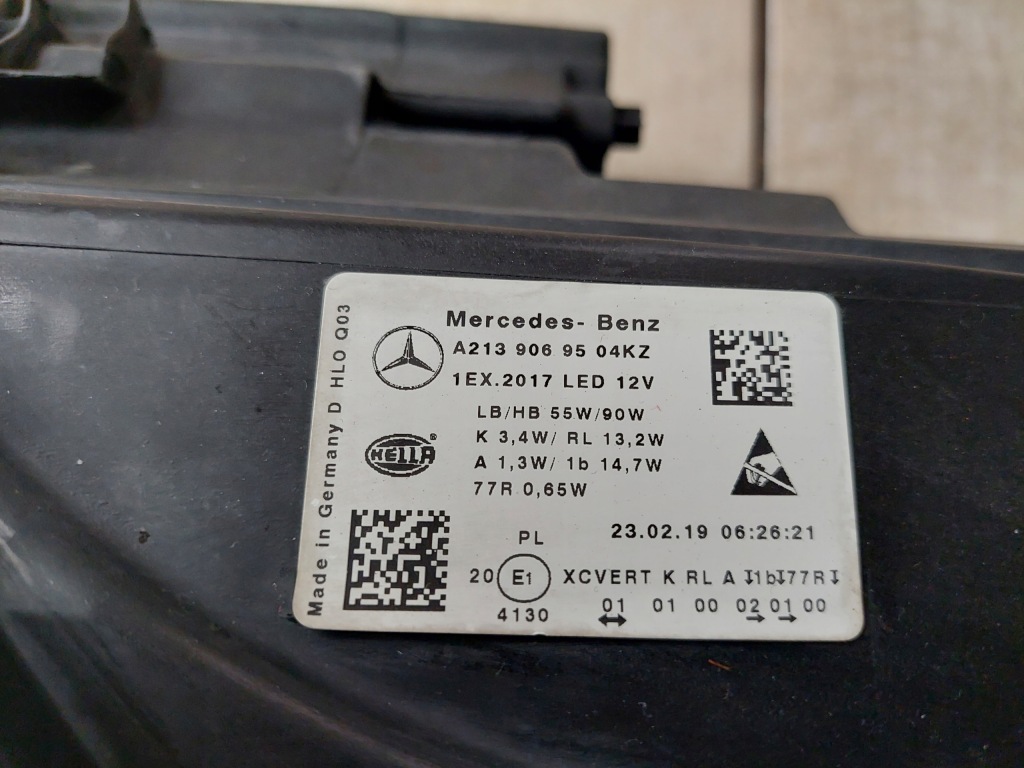 Левая фара - multibam led - mercedes e klasa w213 Доставка